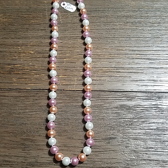 Tri colored akoya pearl necklace - Picture 2 of 6